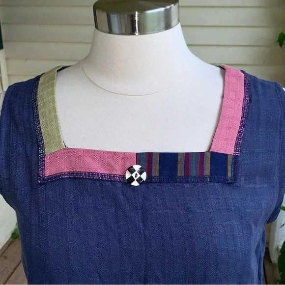 Faith By Celia Forrester Patchwork Boho Cami Tank Top S Shirt Lagenlook Artsy - Picture 3 of 5